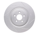DFC 08-09 Jaguar XKR Left Rear GeoSPEC Coated Rotor - Slotted