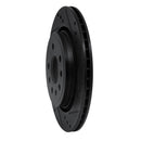 R1 03-11 Cadillac BLS (Mexico) Rear Right Drilled & Slotted Black Brake Rotor