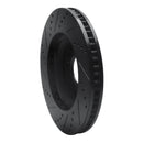 R1 04-09 Cadillac SRX Front Right Drilled & Slotted Black Brake Rotor