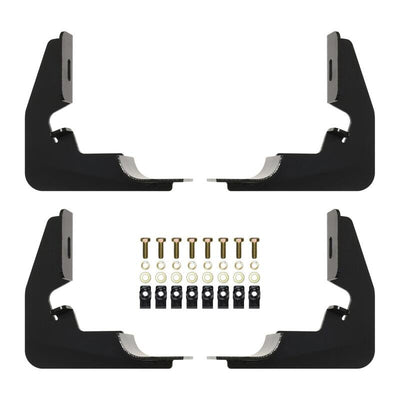 Westin 2014-2018 Chevy Silverado 1500 Reg Cab Premier Oval Nerf Step Bar Mount Kit - Black