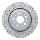 R1 17-24 Maserati Ghibli Rear Right Drilled & Slotted Geo-Carbon Rotor