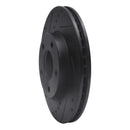 R1 01-07 Ford Escape Front Left Drilled & Slotted Black Brake Rotor