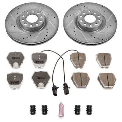 Power Stop 02-04 Audi A6 Quattro Front and Rear Z26 Street Kit w/Cals