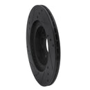 R1 00-05 Toyota MR2 Spyder Rear Right Drilled & Slotted Black Brake Rotor