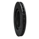 R1 17-25 Acura Integra Front Left Drilled & Slotted Black Brake Rotor