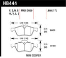 Hawk 02-08 Mini Cooper DTC-60 Race Front Brake Pads