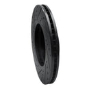 R1 09-10 Kia BORREGO Front Right Drilled & Slotted Black Brake Rotor