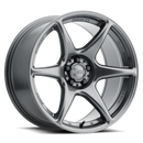 Kansei K12GM KNP 15x7in / 4x100 BP / 25mm Offset / 73.1mm Bore - Gloss Gunmetal Wheel