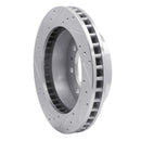 R1 99-20 Cadillac DeVille Front Right Drilled & Slotted Silver Brake Rotor