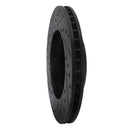 R1 93-98 Toyota T100 Front Right Drilled & Slotted Black Brake Rotor