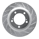 R1 07-22 Toyota Land Cruiser Front Drill & Slot Silver Rotors