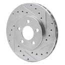 R1 84-95 Chrysler Imperial Front Drilled & Slotted Silver Brake Rotor Set
