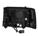 AlphaRex 92-96 Ford F-Series/Bronco PRO-Series Proj Headlights Alpha-Blk w/Seq. Sig & DRL