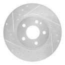 R1 16-23 Mercedes-Benz Viano (Mexico) Front Left Drilled & Slotted Silver Brake Rotor