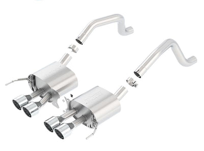 Borla 15 Chevy Corvette C7 ZO6 6.2L w/o AFM NPP S-Type Quad RD RL IC Tips Center Rear Exit Exhaust