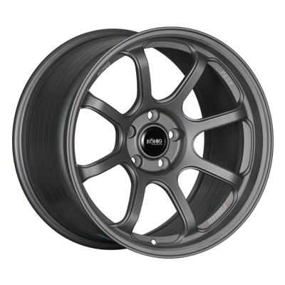 Konig Forged F6SX 18x10 5x120 ET40 Satin Grey Wheel (Knurled Bead)
