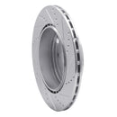 R1 18-24 Subaru WRX Rear Drilled & Slotted Silver Brake Rotor Set