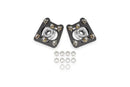 BMR 94-04 Ford Mustang Steel Caster Camber Plates - Black Hammertone