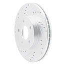 R1 07-10 Chevrolet COBALT Front Left Drilled & Slotted Silver Brake Rotor