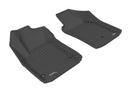 3D MAXpider 2012-2019 Fiat 500 Kagu 1st & 2nd Row Floormats - Black