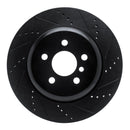 R1 18-25 BMW 430i Front & Rear Drilled & Slotted Black Brake Rotor Set