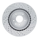 R1 00-06 Jaguar Xjr Rear Left Drilled & Slotted Geo-Carbon Rotor