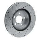 R1 05-23 Dodge Charger Front Drill & Slot Silver Rotors