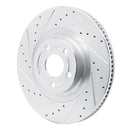R1 22-25 Ford Maverick Front Left Drilled & Slotted Silver Brake Rotor