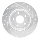 R1 20-24 Nissan Sentra Front & Rear Drilled & Slotted Silver Brake Rotor Set