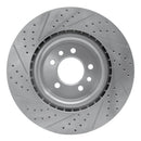 R1 06-17 Land Rover Range Rover Sport Front Right Drilled & Slotted Geo-Carbon Rotor
