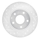 R1 18-21 Mazda 6 Front & Rear Drilled & Slotted Silver Brake Rotor Set