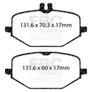 EBC 2018+ Mercedes-Benz G550 (BM463) 4.0TT Rear Yellowstuff Brake Pads