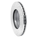 R1 17-26 BMW iX3 Front Drill & Slot Silver Rotors