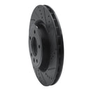 R1 18-20 Land Rover Range Rover Sport Rear Right Drilled & Slotted Black Brake Rotor