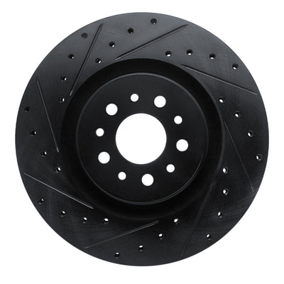 R1 15-22 Ram Promaster City Front Left Drilled & Slotted Black Brake Rotor