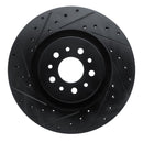 R1 15-22 Ram Promaster City Front Left Drilled & Slotted Black Brake Rotor