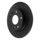 R1 19-25 Mazda 3 Sport Front & Rear Drilled & Slotted Black Brake Rotor Set