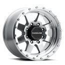Raceline 935MC Defender 17x9in / 5x127 BP / -12mm Offset / 83.82mm Bore - Machined Wheel