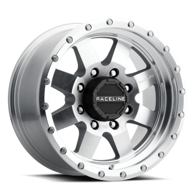 Raceline 935MC Defender 17x9in / 6x139.7 BP / 0mm Offset / 107.95mm Bore - Machined Wheel