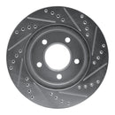 R1 98-04 Chrysler Concorde Front Left Drilled & Slotted Silver Brake Rotor