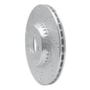 R1 16-23 Mercedes-Benz GLC300 Front & Rear Drilled & Slotted Silver Brake Rotor Set