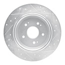 R1 17-25 Honda CR-V Front & Rear Drilled & Slotted Silver Brake Rotor Set