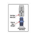 Russell Performance -12 AN to 3/4in NPT Straight Flare to Pipe (Blue)