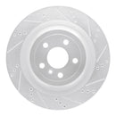 R1 13-19 Mercedes-Benz GLS350d Front & Rear Drilled & Slotted Silver Brake Rotor Set