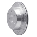 R1 99-07 Chevrolet Silverado 1500 HD Front & Rear Drilled & Slotted Silver Brake Rotor Set
