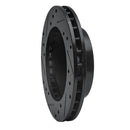R1 81-94 Ford TEMPO Front Right Drilled & Slotted Black Brake Rotor