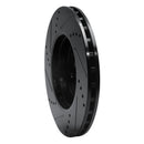 R1 96-15 Mercedes-Benz C280 Front Right Drilled & Slotted Black Brake Rotor