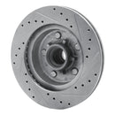 R1 77-95 Buick LeSabre Front Drilled & Slotted Silver Brake Rotor Set