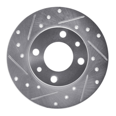 R1 66-92 Bertone X-1/9 Rear Left Front Left Drilled & Slotted Silver Brake Rotor