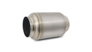 Vibrant Titanium Muffler w/Natural Tip 4in. Inlet / 4in. Outlet / 5.875in Dia
